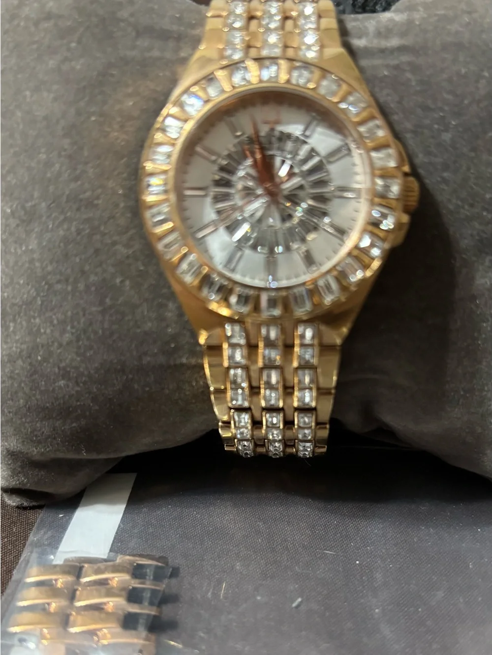 Bulova Gold Tone Crystal Accent Women's Bracelet Watch